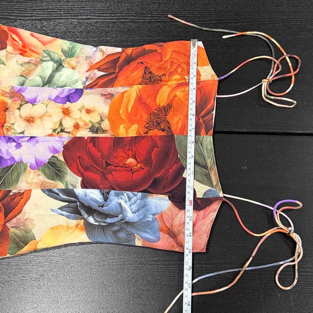Alice + Olivia Multicolor Floral Midi Dress - Picture 11 of 13